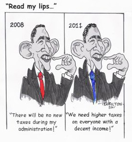 No New Taxes Cartoon