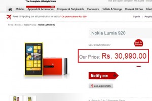 Nokia Lumia 920 White Price In India