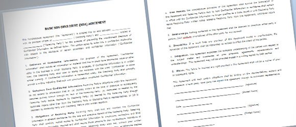 Non Disclosure Agreement Template