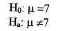 Null Hypothesis And Alternative Hypothesis Symbols