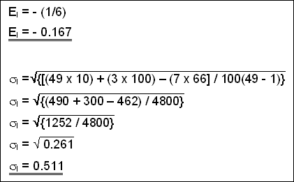 Null Hypothesis Equation