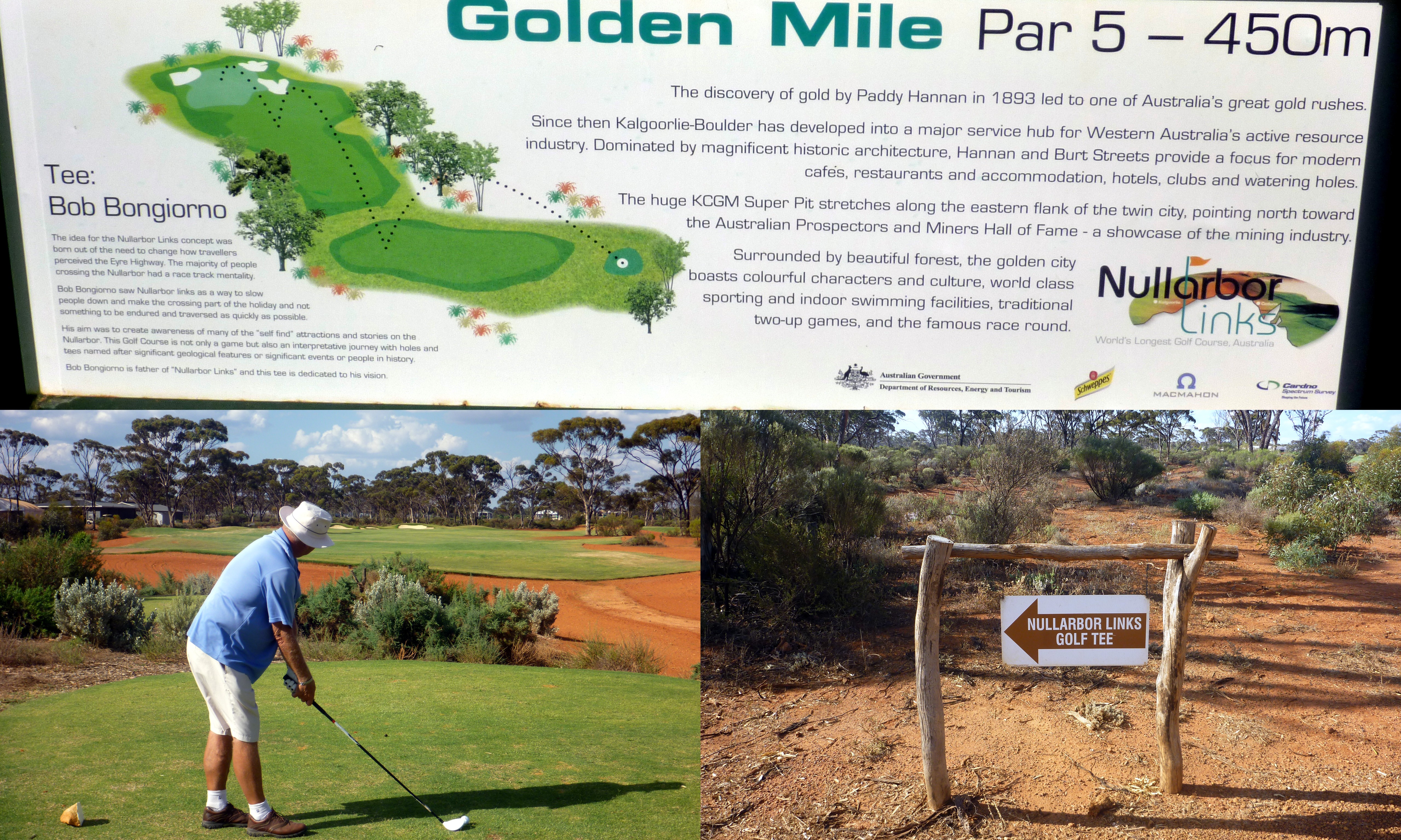 Nullarbor Links Golf Tee