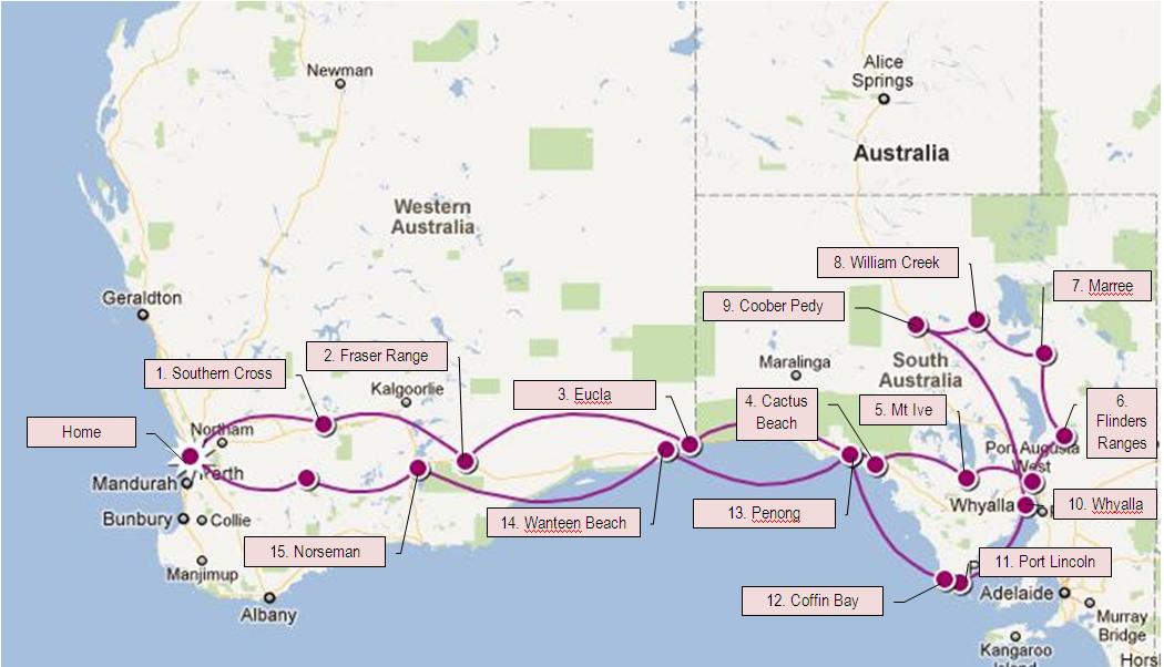 Nullarbor Map