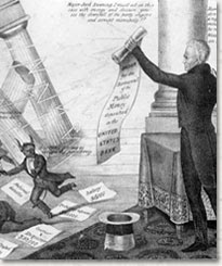 Nullification Crisis Political Cartoon 1828