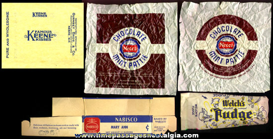 Old Chocolate Bar Wrappers