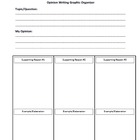 Opinion Essay Graphic Organizer