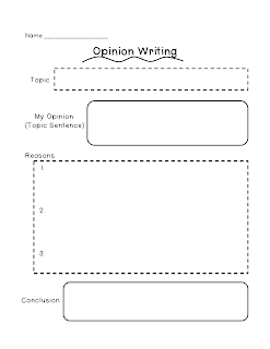 Opinion Writing Graphic Organizer