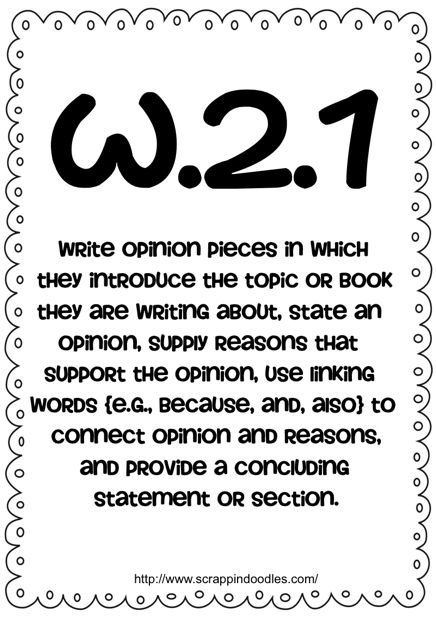 Opinion Writing Graphic Organizer