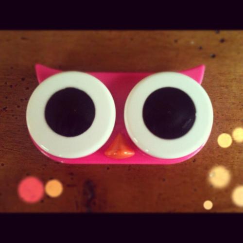 Owl Contact Lens Case