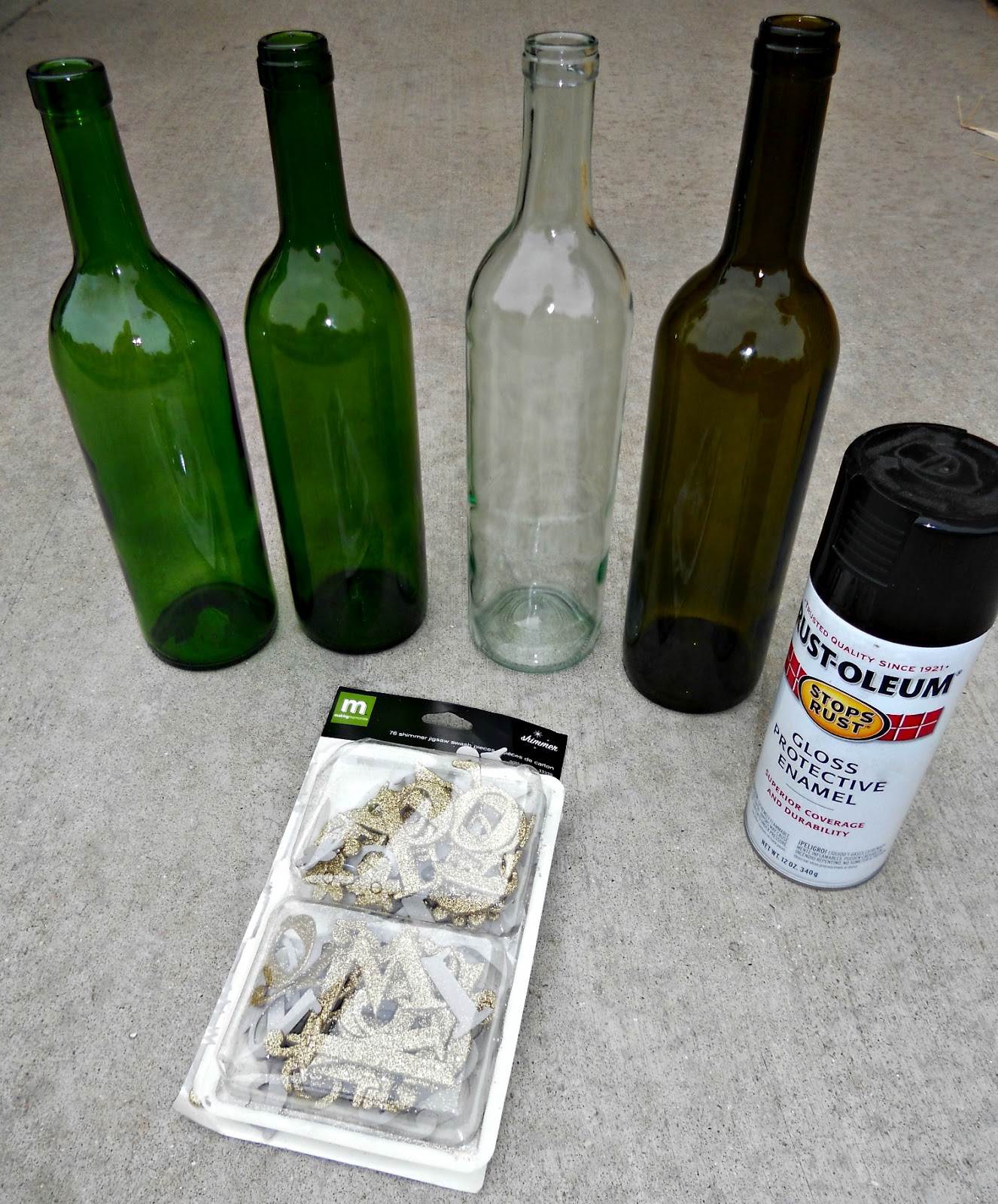 Painted Wine Bottle Crafts