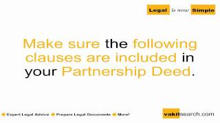 Partnership Deed Format