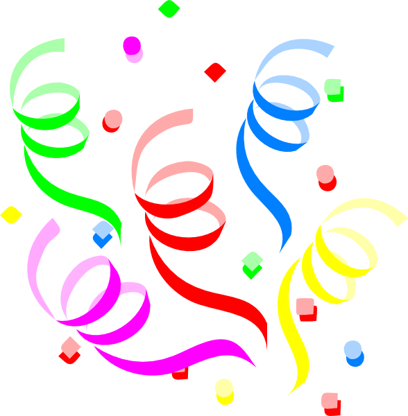 Party Streamers Clipart