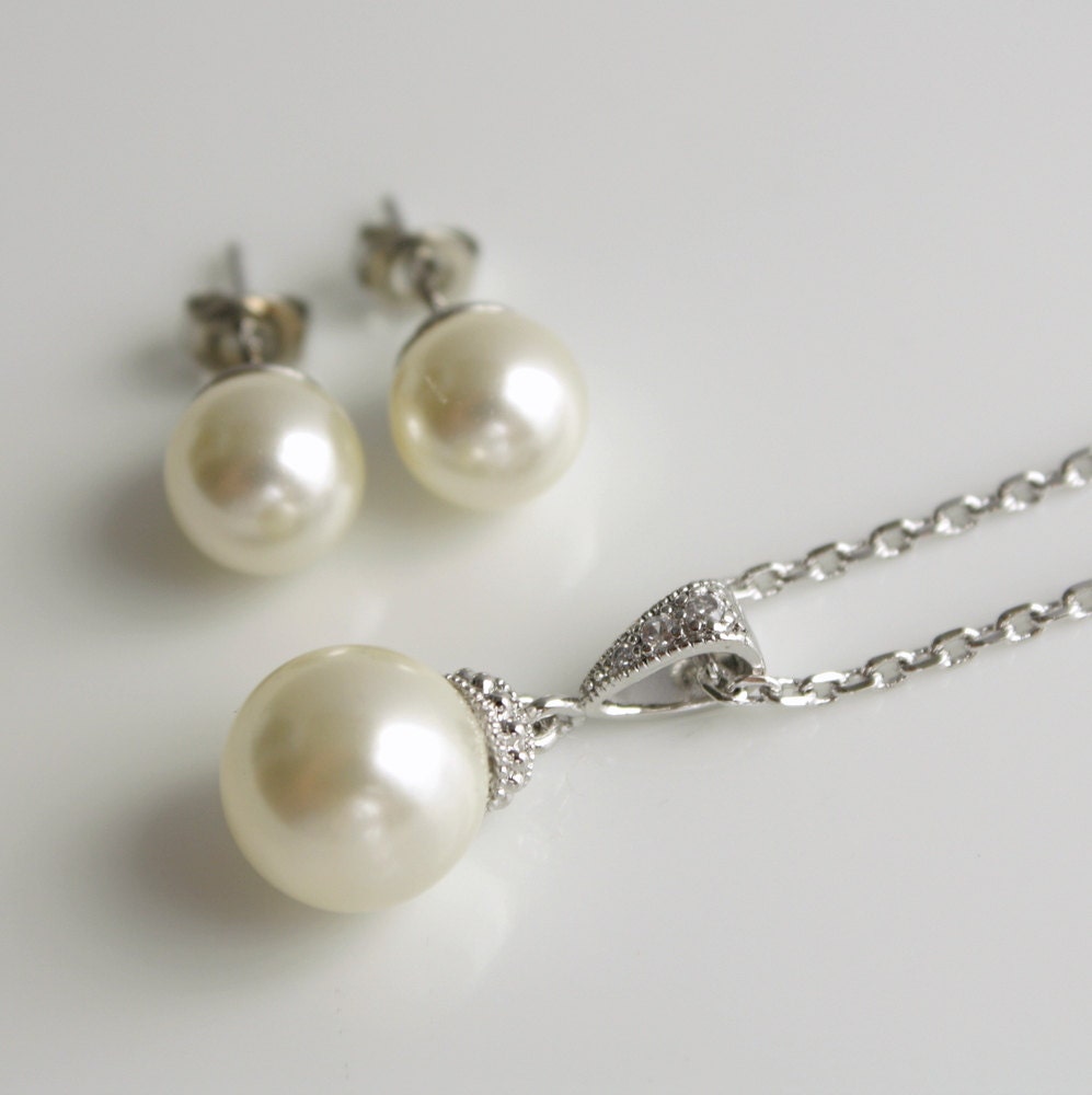 Pearl Wedding Jewelry Sets