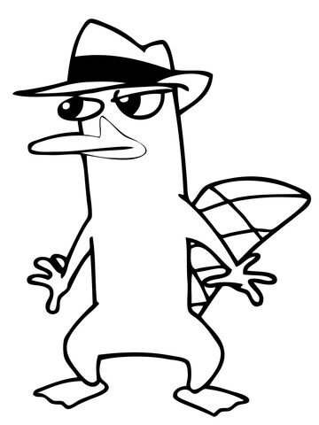 Perry The Platypus Pictures To Color