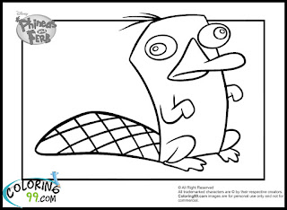 Perry The Platypus Pictures To Color