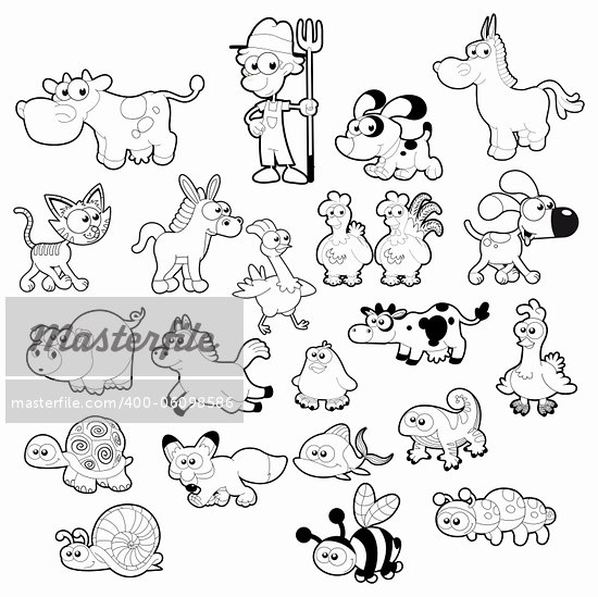 Pet Animals Pictures For Colouring