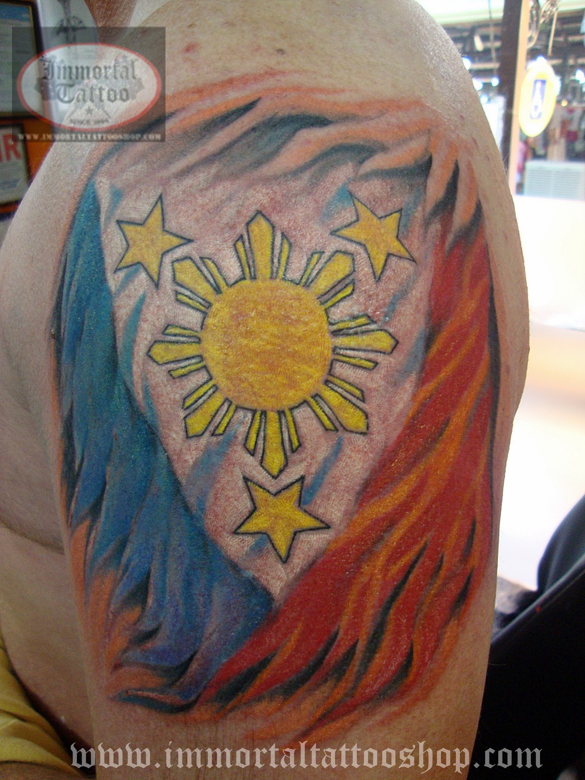 Philippines Flag Tattoo