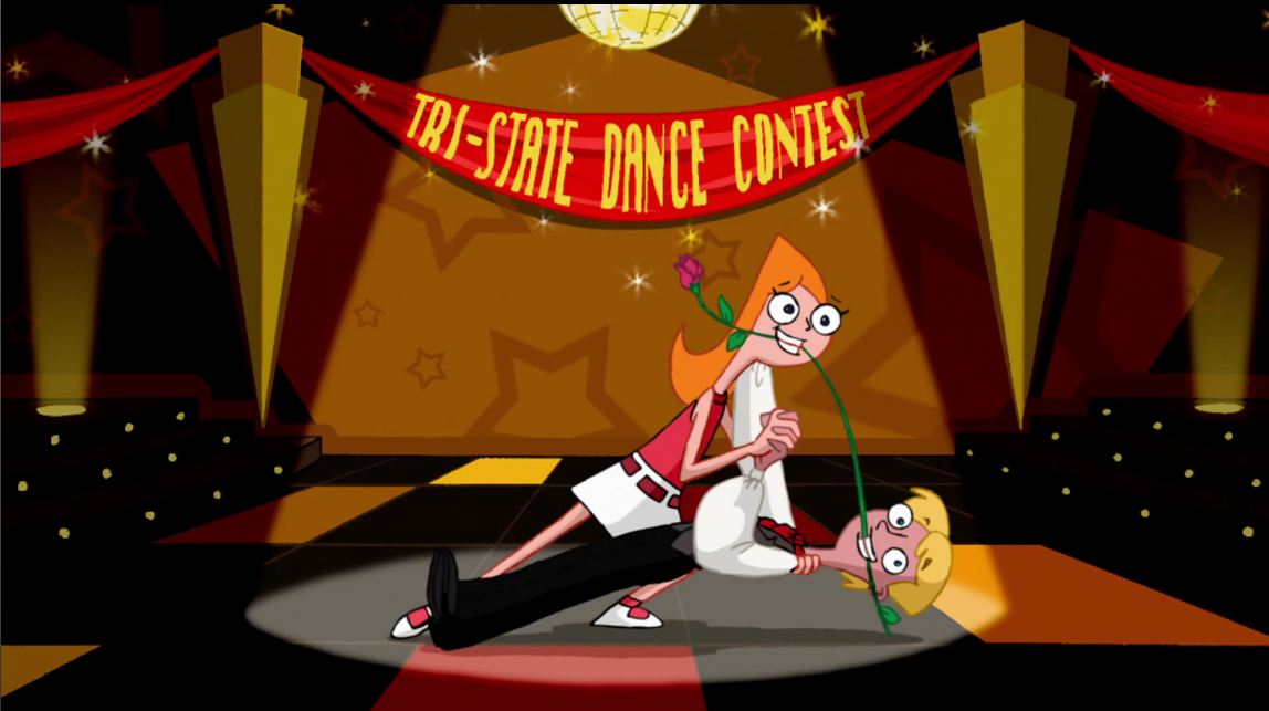 Phineas And Ferb Candace And Jeremy Kiss