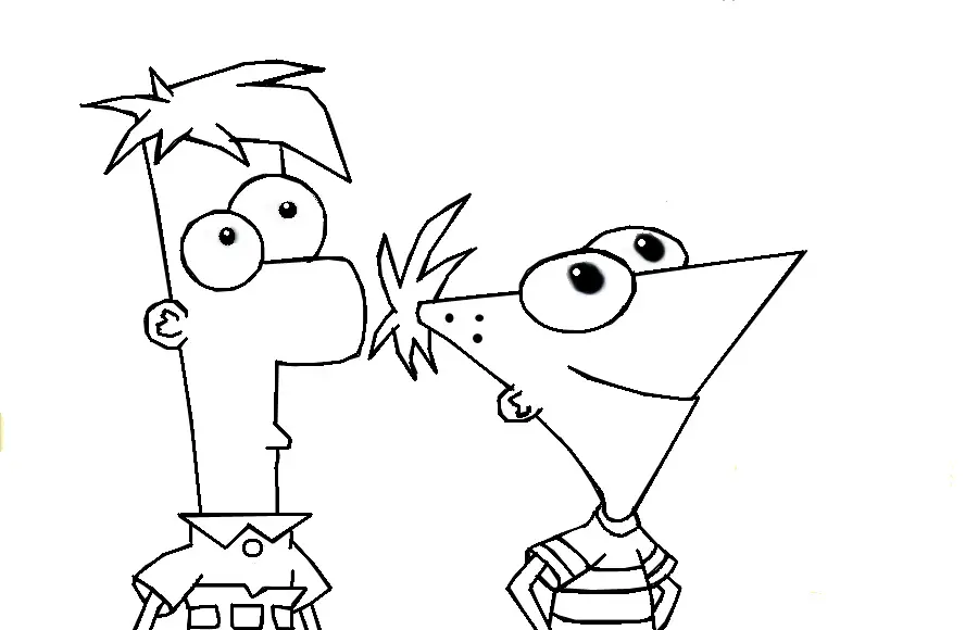 Phineas And Ferb Coloring Pages Online