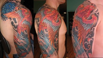 Phoenix Tattoo Sleeve Designs