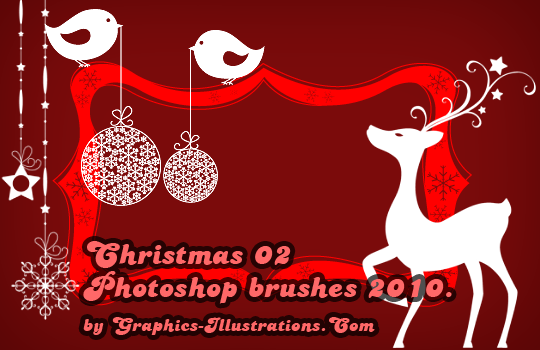 Photoshop Brushes Christmas Decorations