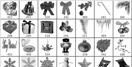 Photoshop Brushes Christmas Free Download