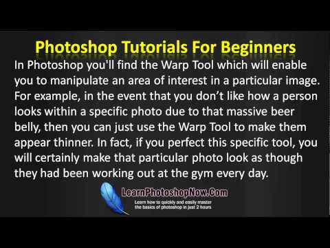 Photoshop Tutorials For Beginners Video