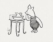 Piglet Winnie The Pooh Black And White