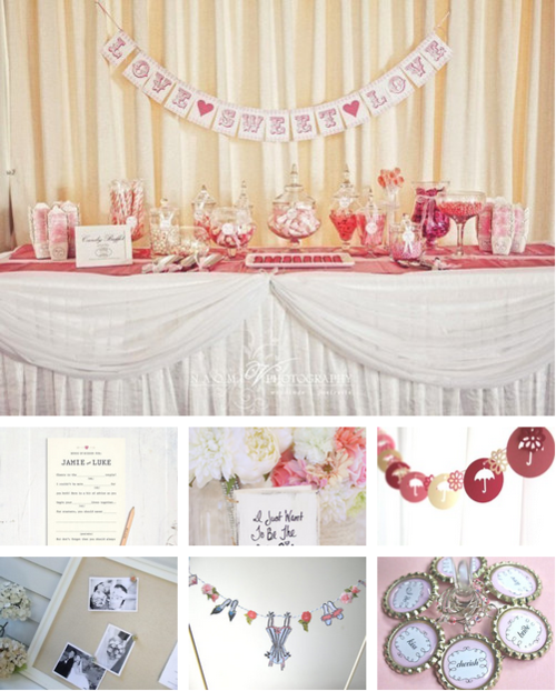 Pink Bridal Shower Ideas