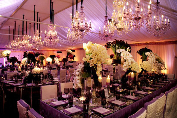 Pink Wedding Reception Decorations