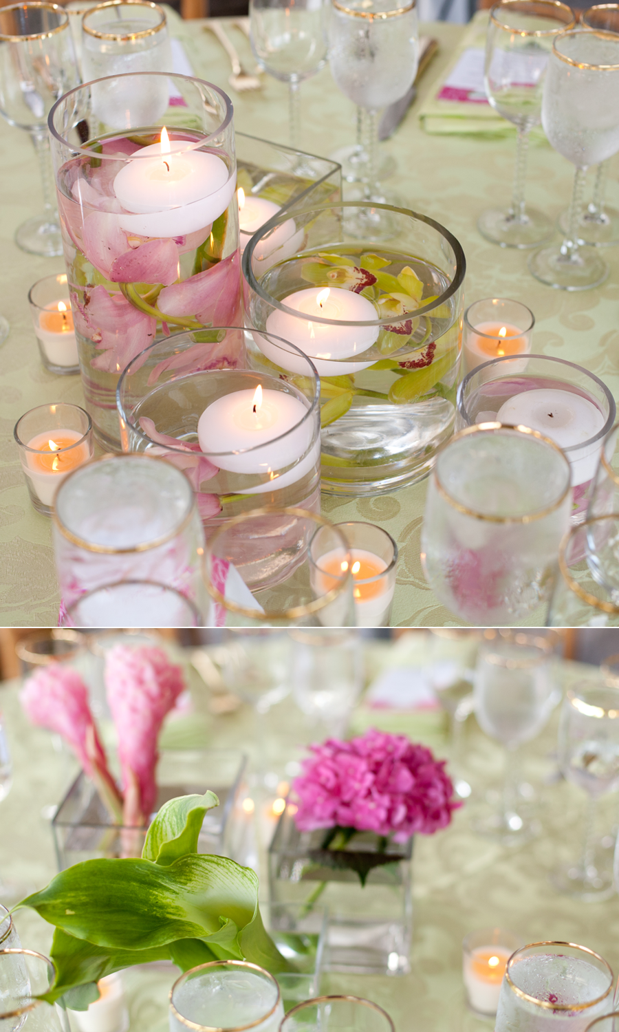 Pink Wedding Reception Decorations