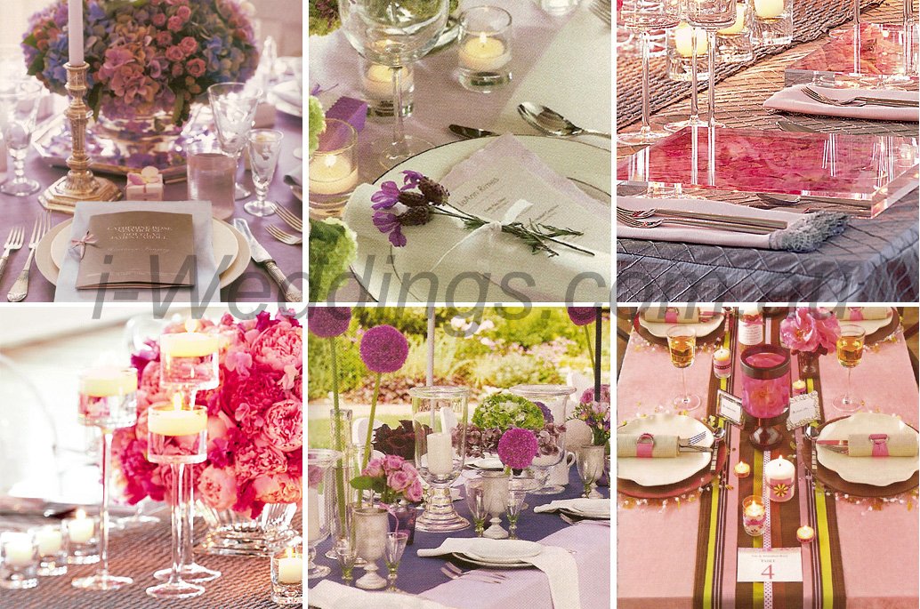 Pink Wedding Reception Decorations