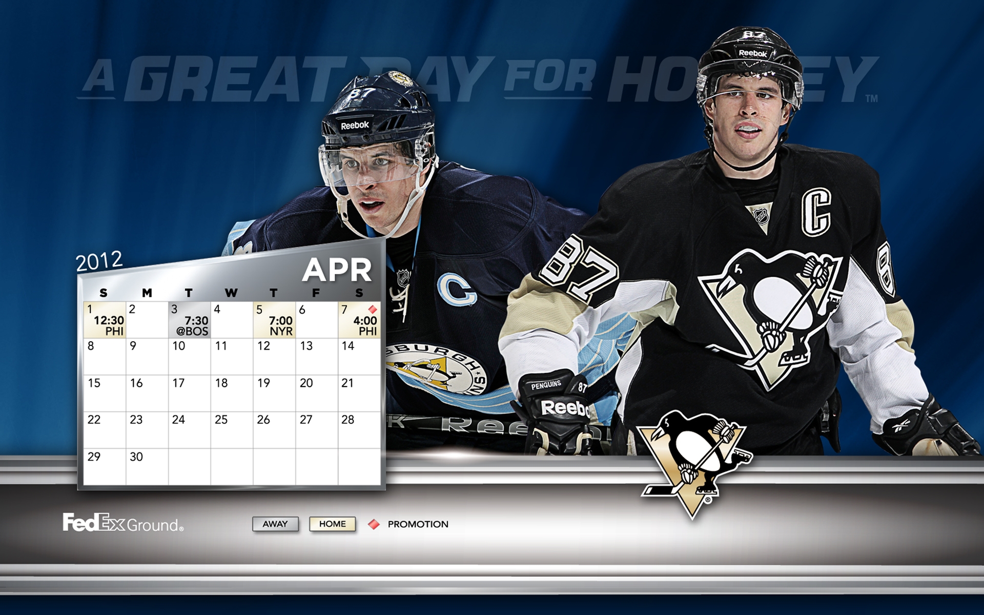 Pittsburgh Penguins Wallpaper Schedule