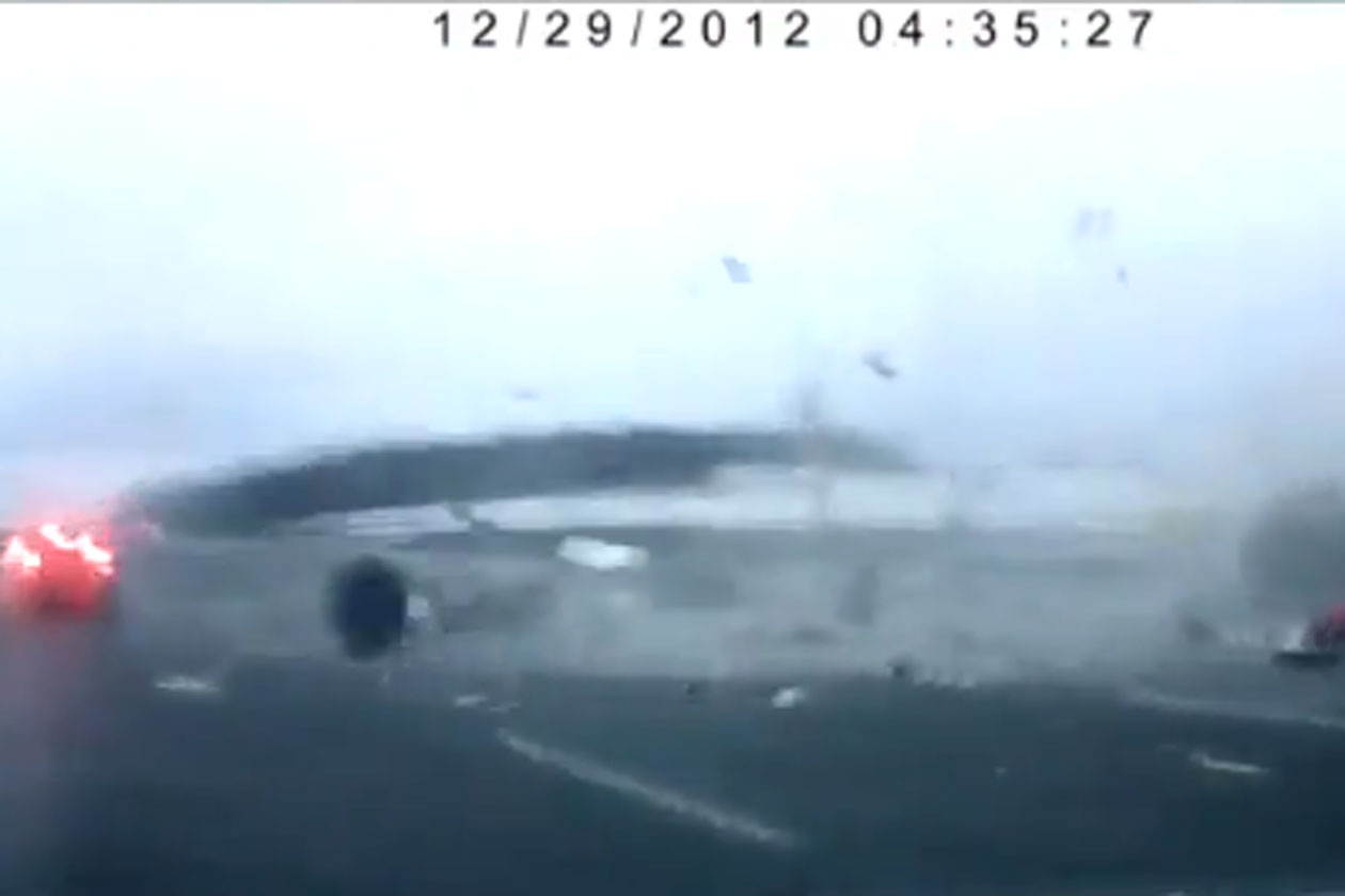 Plane Crash Moscow Dashcam