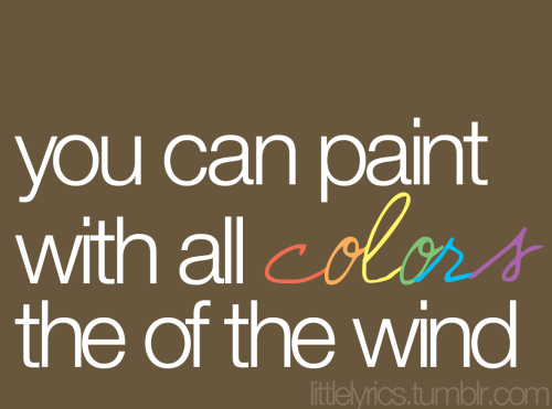 Pocahontas Colors Of The Wind Lyrics