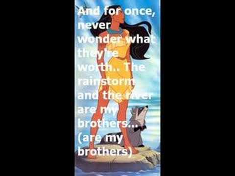 Pocahontas Colors Of The Wind Lyrics Karaoke