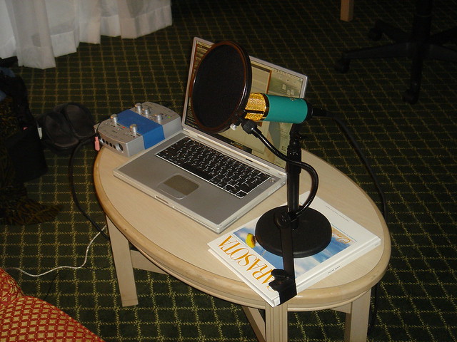 Podcast Microphone Setup