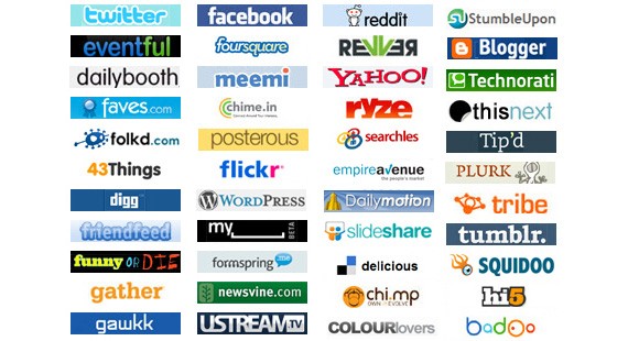 Popular Social Media Sites