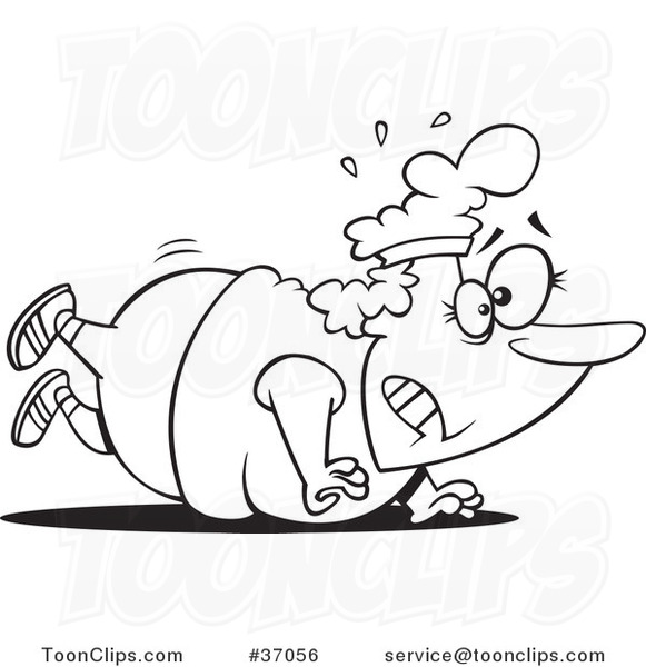 Press Ups Cartoon