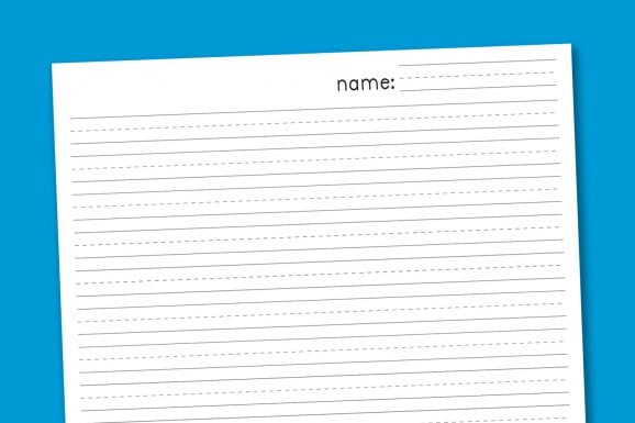 Primary Lined Writing Paper Printable