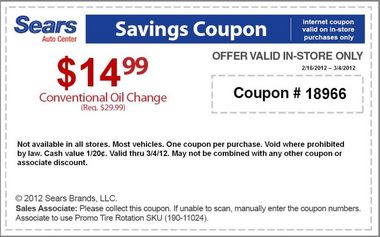 Printable Coupons For Walmart Oil Change