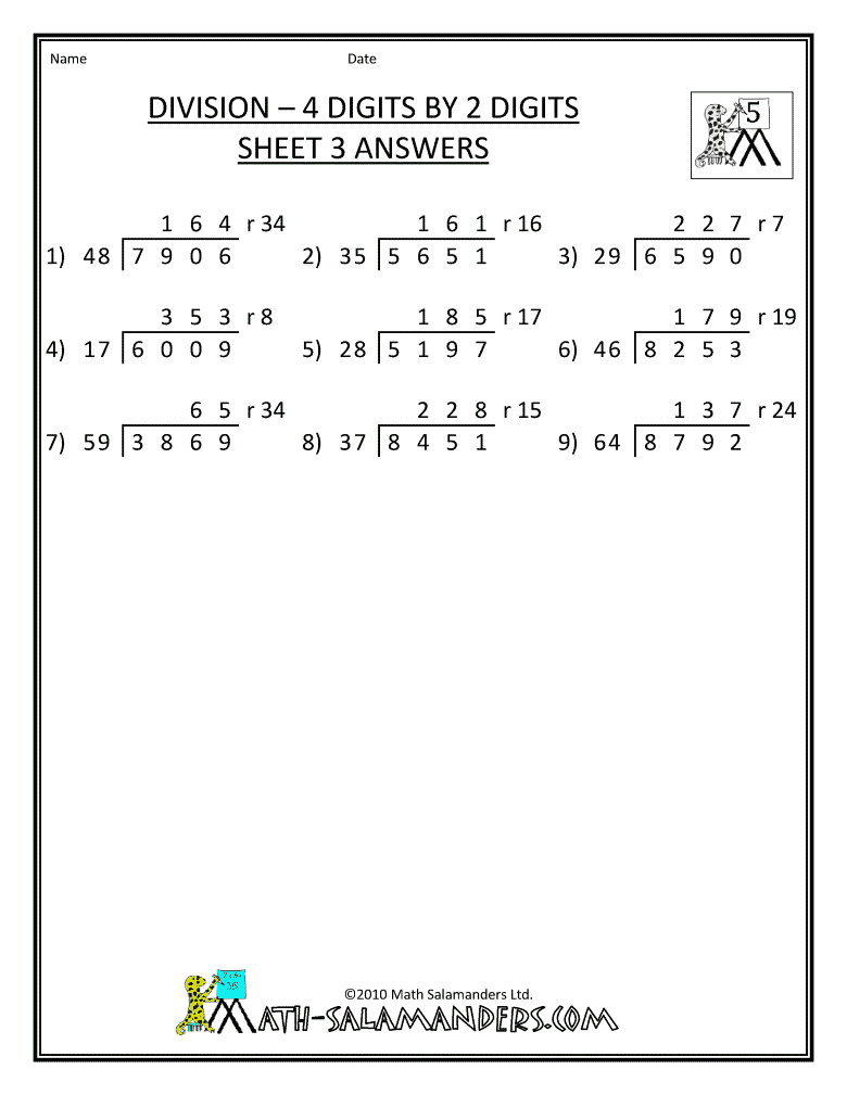 Printable Homework Sheets For 5th Graders