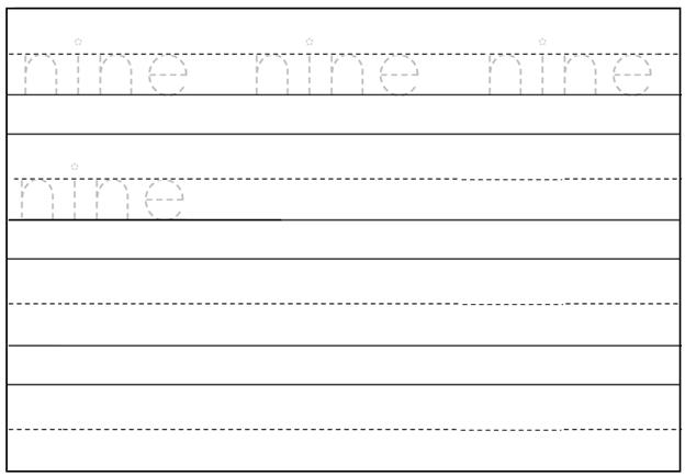 Printable Homework Sheets For Preschool