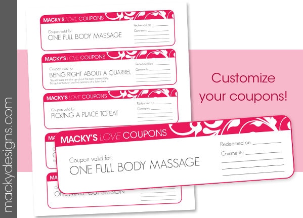 Printable Love Coupons For Boyfriend