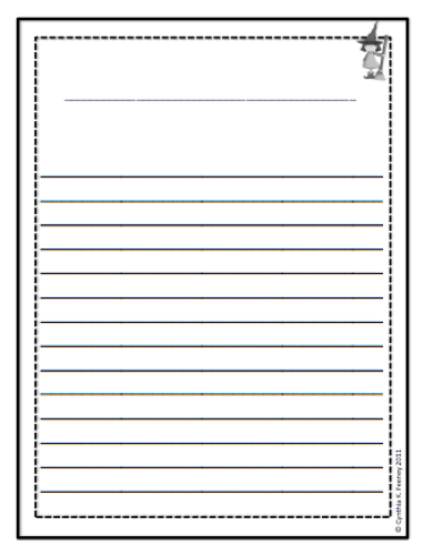 Printable Writing Paper With Borders For Kids