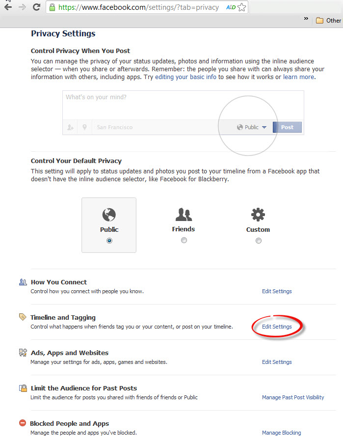 Privacy Settings On Facebook Business Page