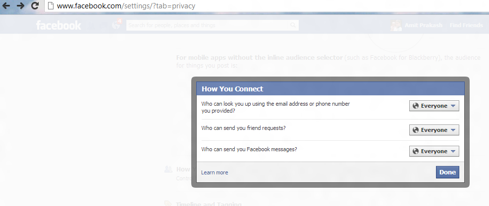 Privacy Settings On Facebook Messages