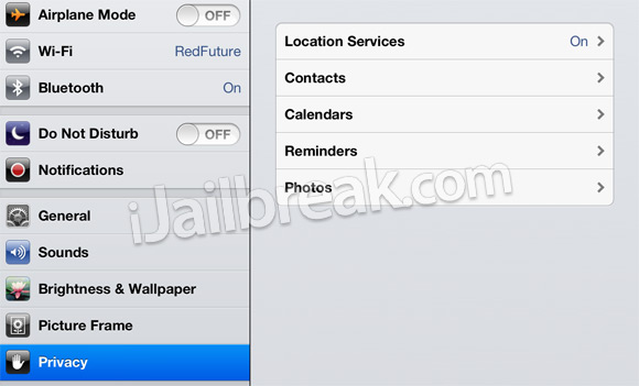 Privacy Settings On Iphone Ios6