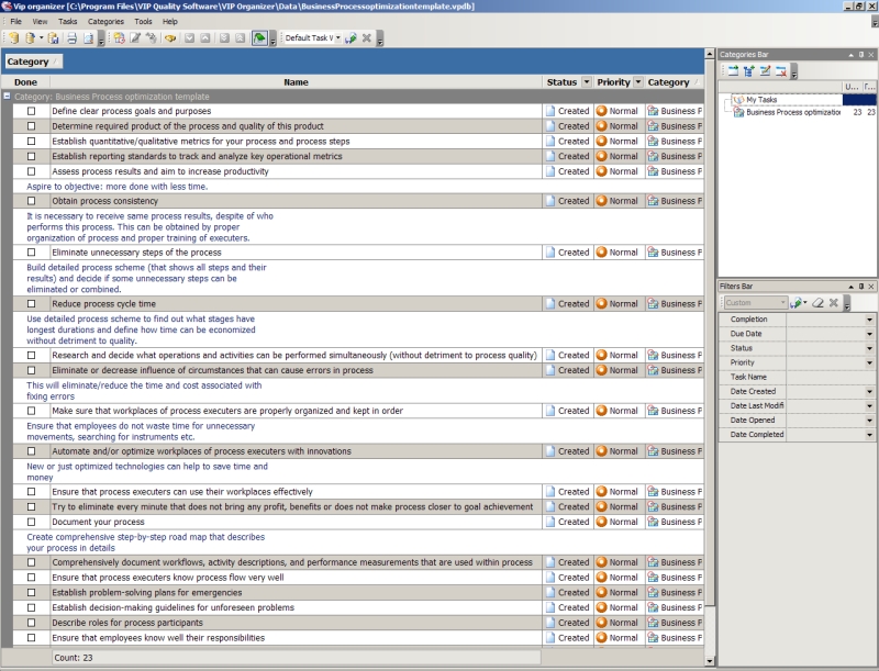 Process Documentation Format