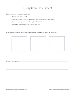 Properties Of Light Worksheet For Kids